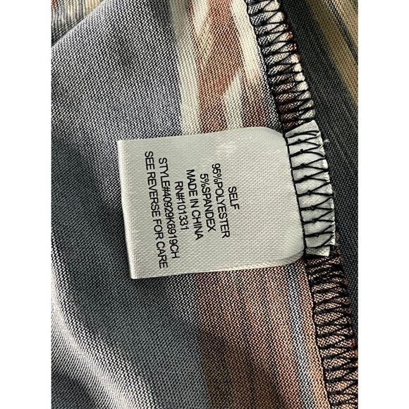 CHARLOTTE Russe Faux Wrap Striped 3/4‎ Sleeve Striped Dress XS - Picture 6 of 7